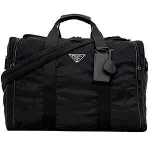 Prada 2-way Boston bag, SACCA DA VIAGGIO IN TESSUTO ec-25133, black, NERO, Te...